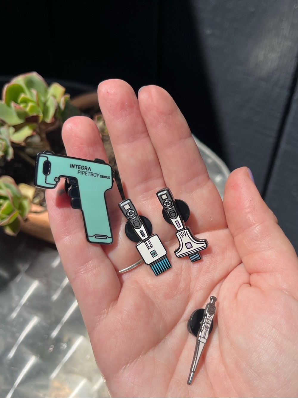 NWOT Enamel Pin Set - Pipettes for STEM - Picture 1 of 7